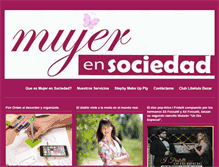 Tablet Screenshot of mujerensociedad.com